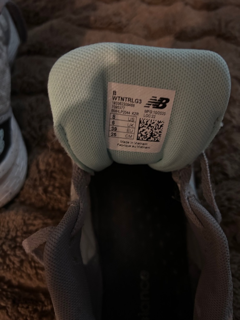 Gray Athletic Sneakers with Light Blue Accents - Picture 5 of 5